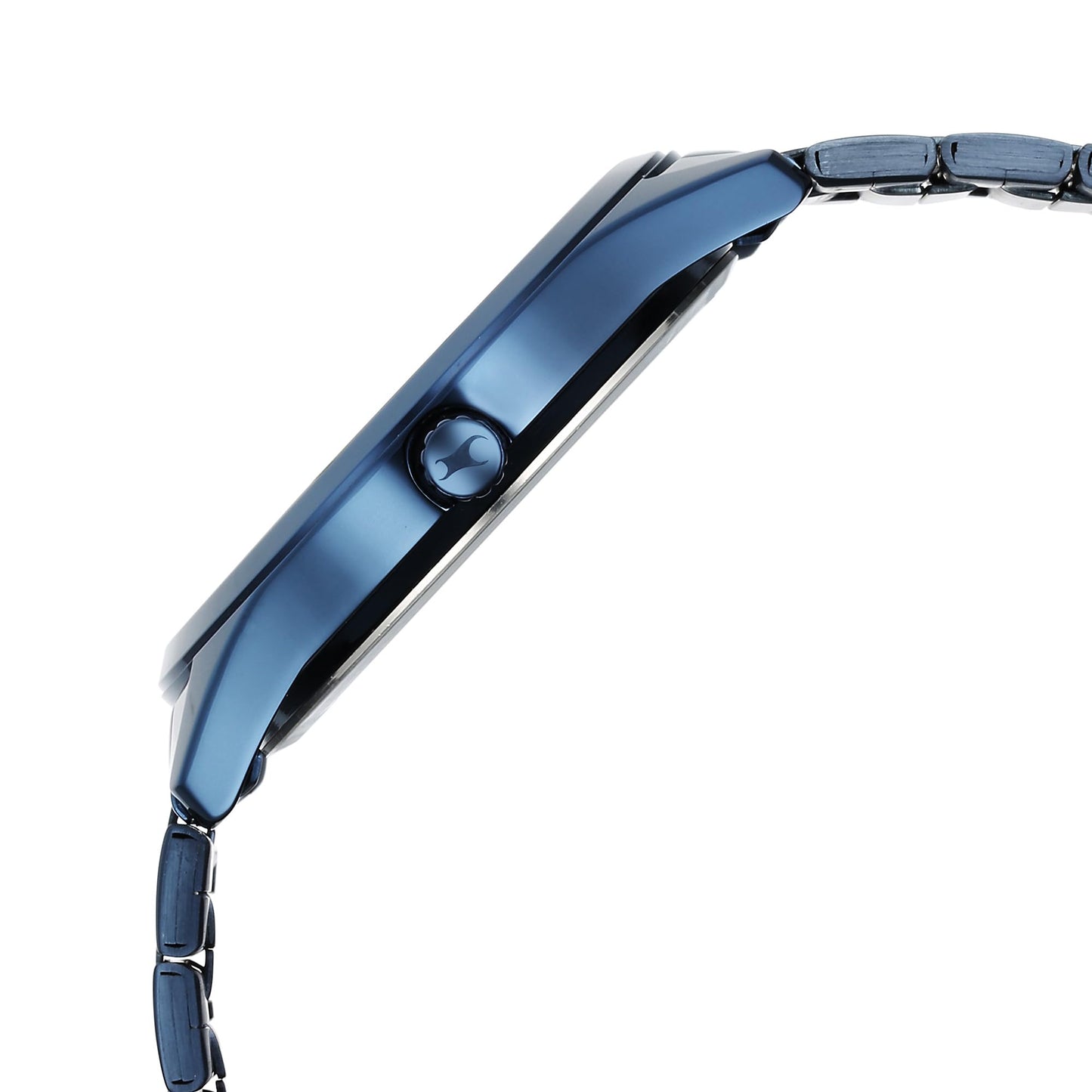 Fastrack Stunners Quartz Analog Blue Dial Blue Metal Strap Watch for Guys