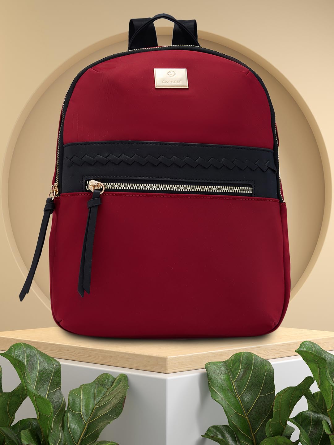 Caprese Carson Fashion Backpack for Women (Medium, Red)