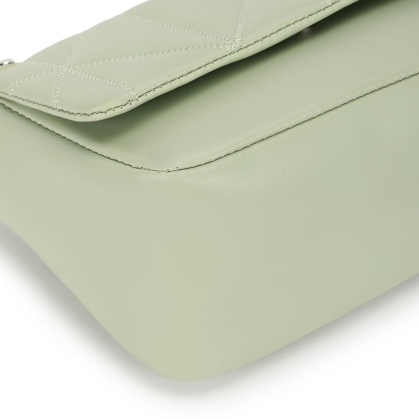 Fastrack Cloud Quilt Sling Bag for Women| Faux Leather Sling With Secure Flap Closure | Stylish Mini Bag With Organised Interior | Women's Handbags | Trendy Bags For Girls | Soft Sling Nag for Girl