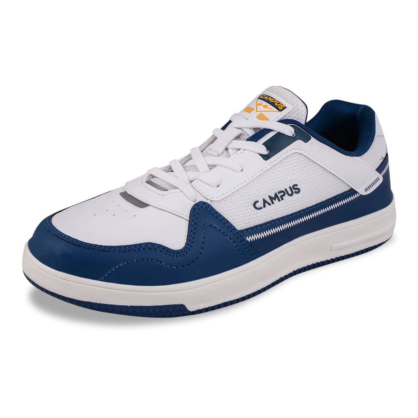 Campus Men's OG-08 WHT/MOD.BLU Sneakers - 6UK/India OG-08, White
