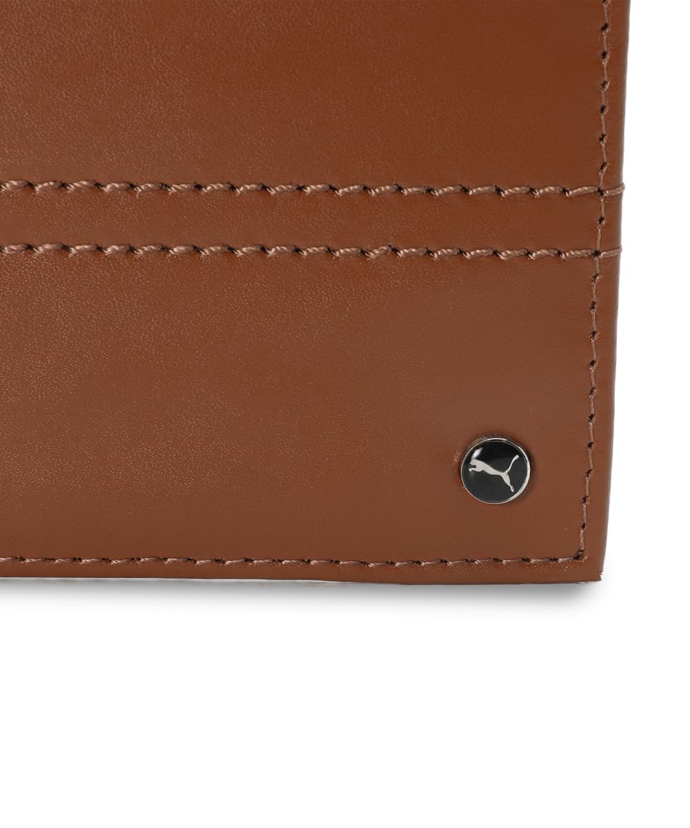 Puma, Unisex-Adult, Script Logo Wallet, Desert Tan, (9216601)