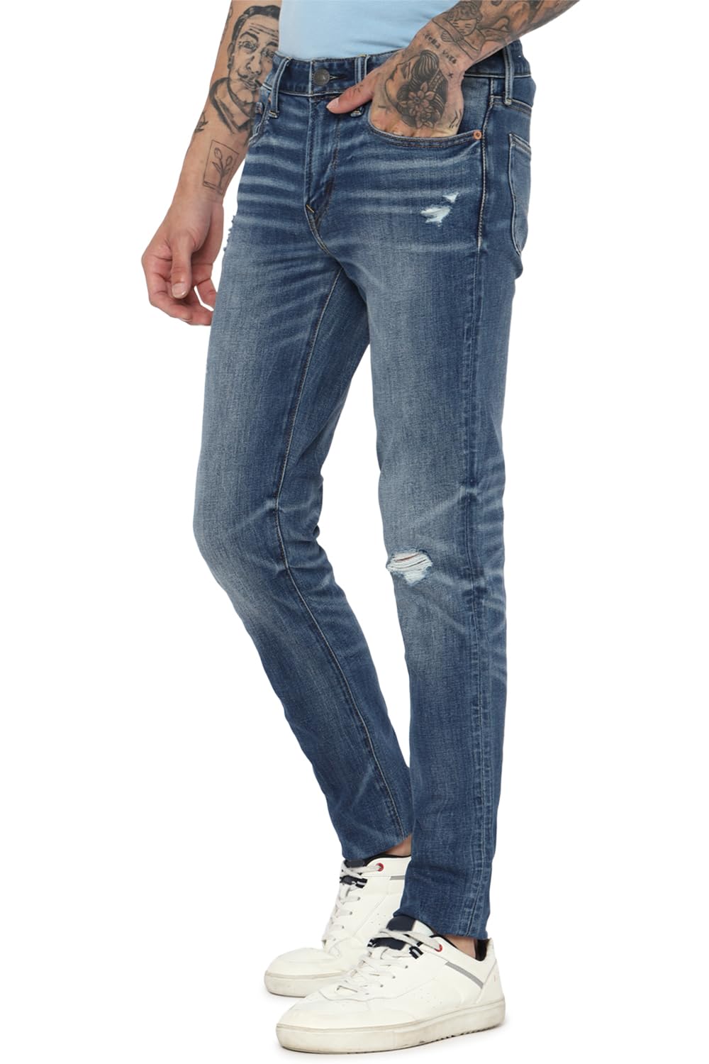 American Eagle Men Blue Airflex Skinny Jean