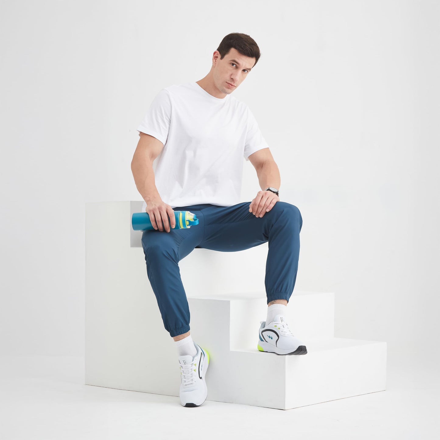 Campus Men's White/Black Sneakers - 8 UK