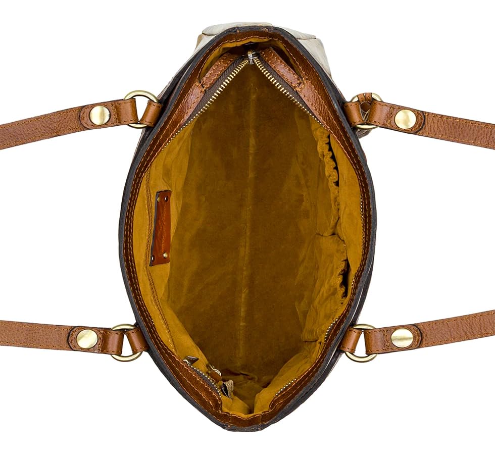 Patricia Nash Poppy Top Zip Tote, European Map