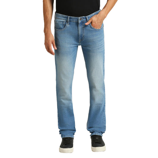Pepe Jeans Men's Mid Rise Slim Fit Jeans Light Indigo Blue