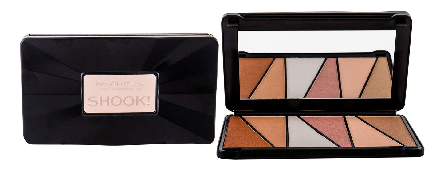 Makeup Revolution Shook Highlight Palette, Multicolor, 42 g
