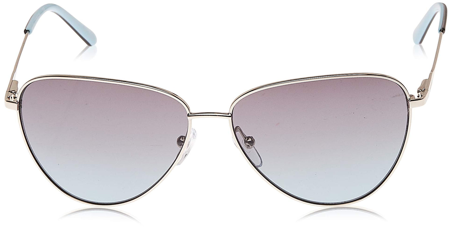 Calvin Klein Gradient Aviator Women Sunglasses - (CK 19103 045 58 S |58| Grey Color Lens)