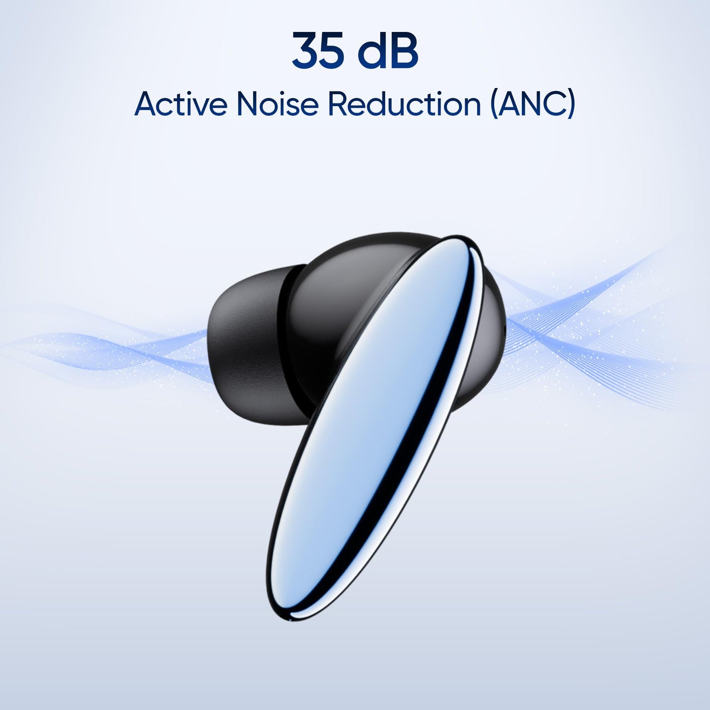 Mivi Opera ANC [Flagship Launch], True Wireless Earbuds with 35dB ANC, Hi-Res Audio, LDAC, 3D Soundstage, 60H Playtime, Spatial Audio, Transparency Mode, 13mm Drivers