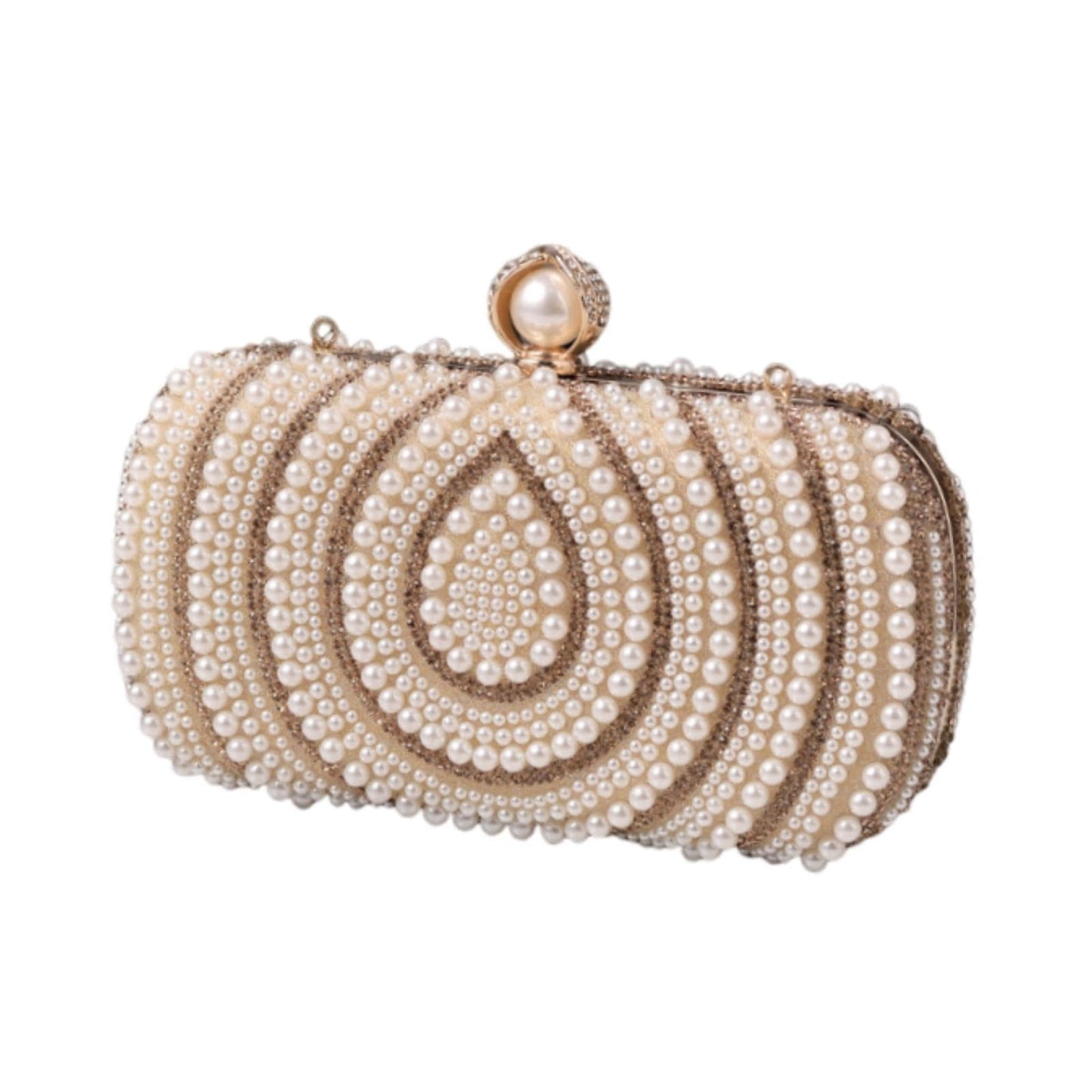 Enakshi® Evening Handbag Cocktail Lady Clutch Wallet Handbag with Chain Pearl Handbag beige|Clothing, Shoes & Accessories | Womens Handbags & Bags
