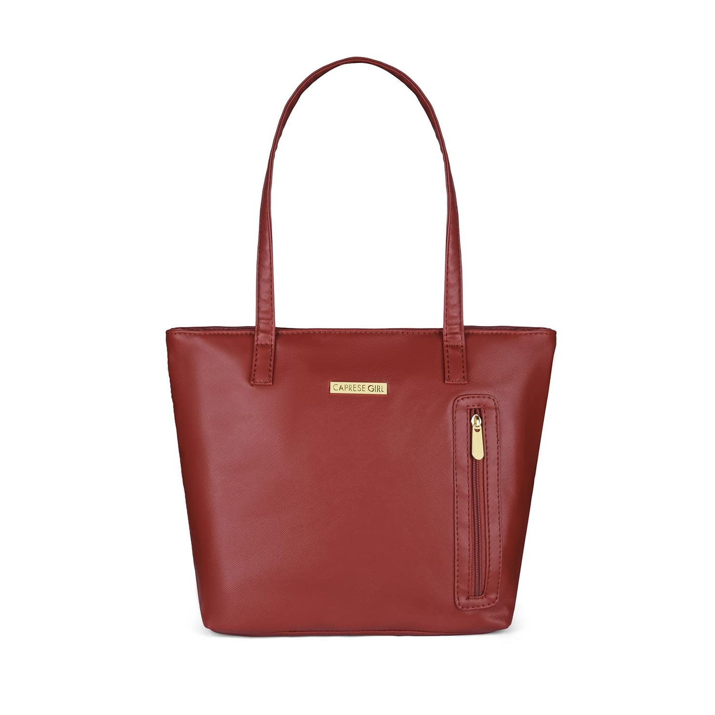 Caprese womens ALEXANDRIA T Large MAROON Tote Bag