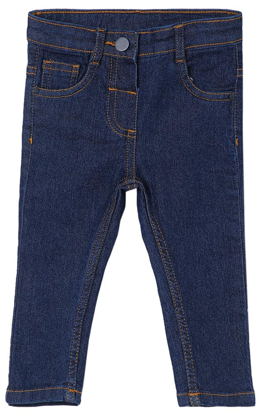 Max Girls Slim Fit Solid Jeans (P23ABD51DARK Blue)_18-24M