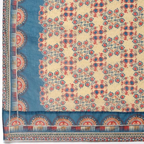 BIBA Women's Cotton Kurta Sets (SKDEARTAL9949AW24TEAL_Teal