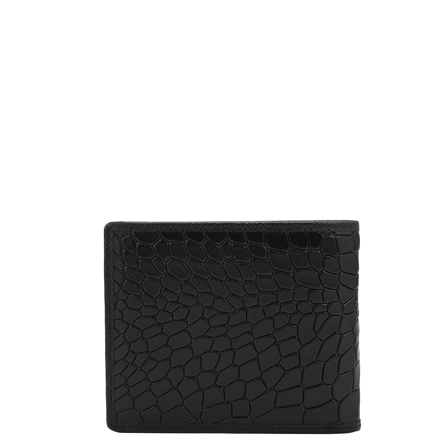 Da Milano Genuine Leather Black Bifold Mens Wallet (0659OL)