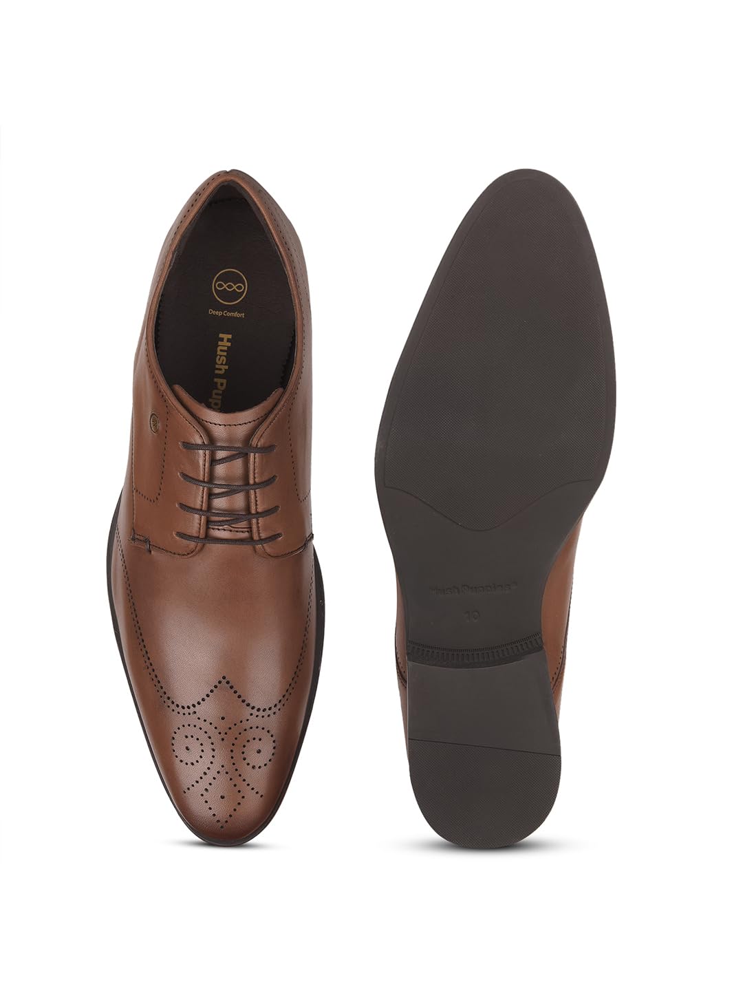 Hush Puppies Men Formal Derby Shoes - Brown (8 UK)