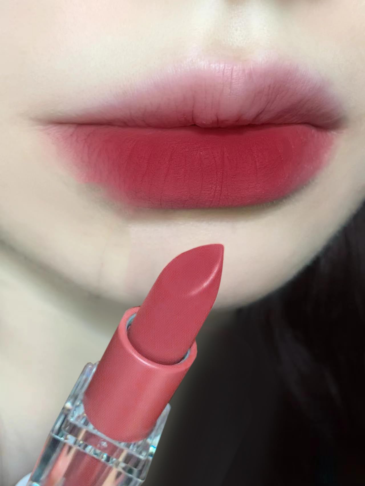 Cappuvini Creamy Matte Mousse Lipstick | Waterproof Smudge-Proof Formula | Comfort with High Pigmentation | Curated Shades Including Nude Brown Coral Terracotta | Transfer-Resistant Long Lasting | Clean Girl Aesthetic Kawaii Packaging | Buildable Coverage