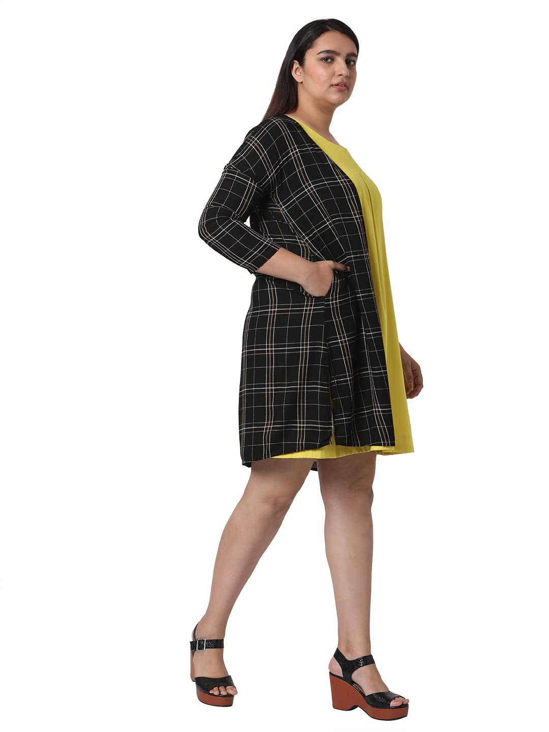 VERO MODA Women's Shrug Cape (248282401- Black_S)