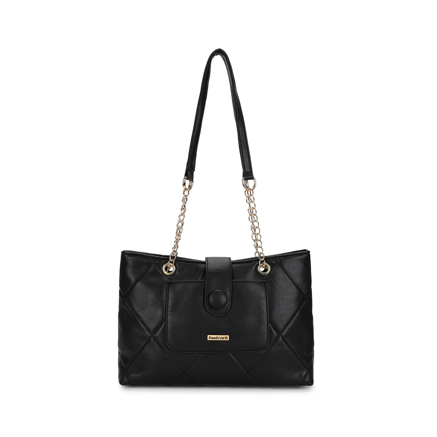 Fastrack Structured Quilted Tote Bag for Women, Girls and Ladies | Made of Premium PU Material | Tote for Casual Carry | Ladies Purse Handbag | Totes for Office Use