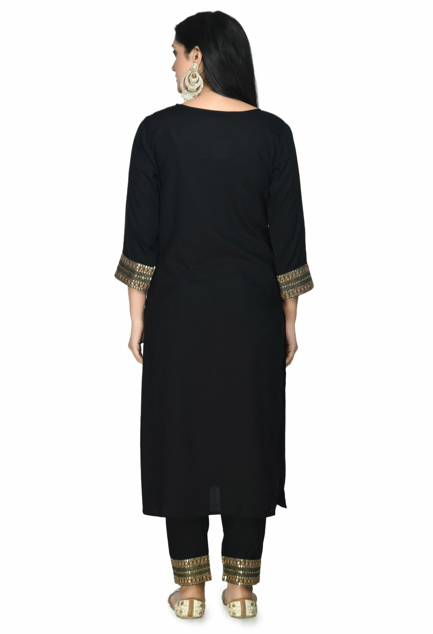 LIBOZA Kurta Set For Women With Dupatta & Pant, Designer Embroidered Pakistani Cotton Rayon Suit Sets For Ladies Wedding, Festival & Function, Salwar Suits With Heavy Embroidery
