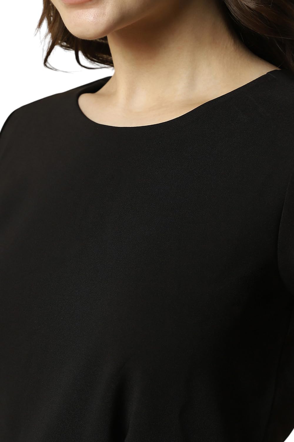 Allen Solly Women's Polyester Blend Modern Calf Length Dress