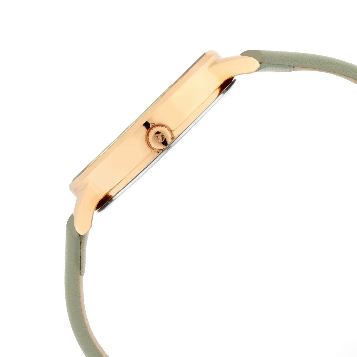 Titan Women's Precision Simplicity Analog Watch: Green Gradient Dial with Leather Strap-NS2648WL01/NT2648WL01