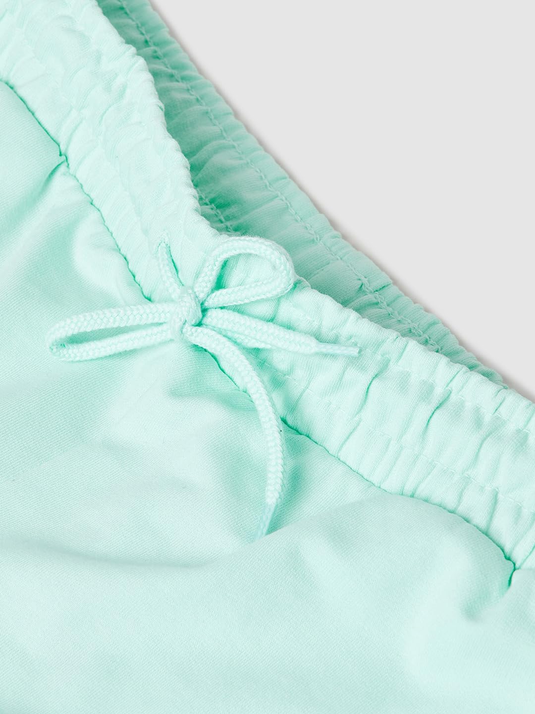 Max Girls Side Paneled Shorts,Aqua,8-9Y