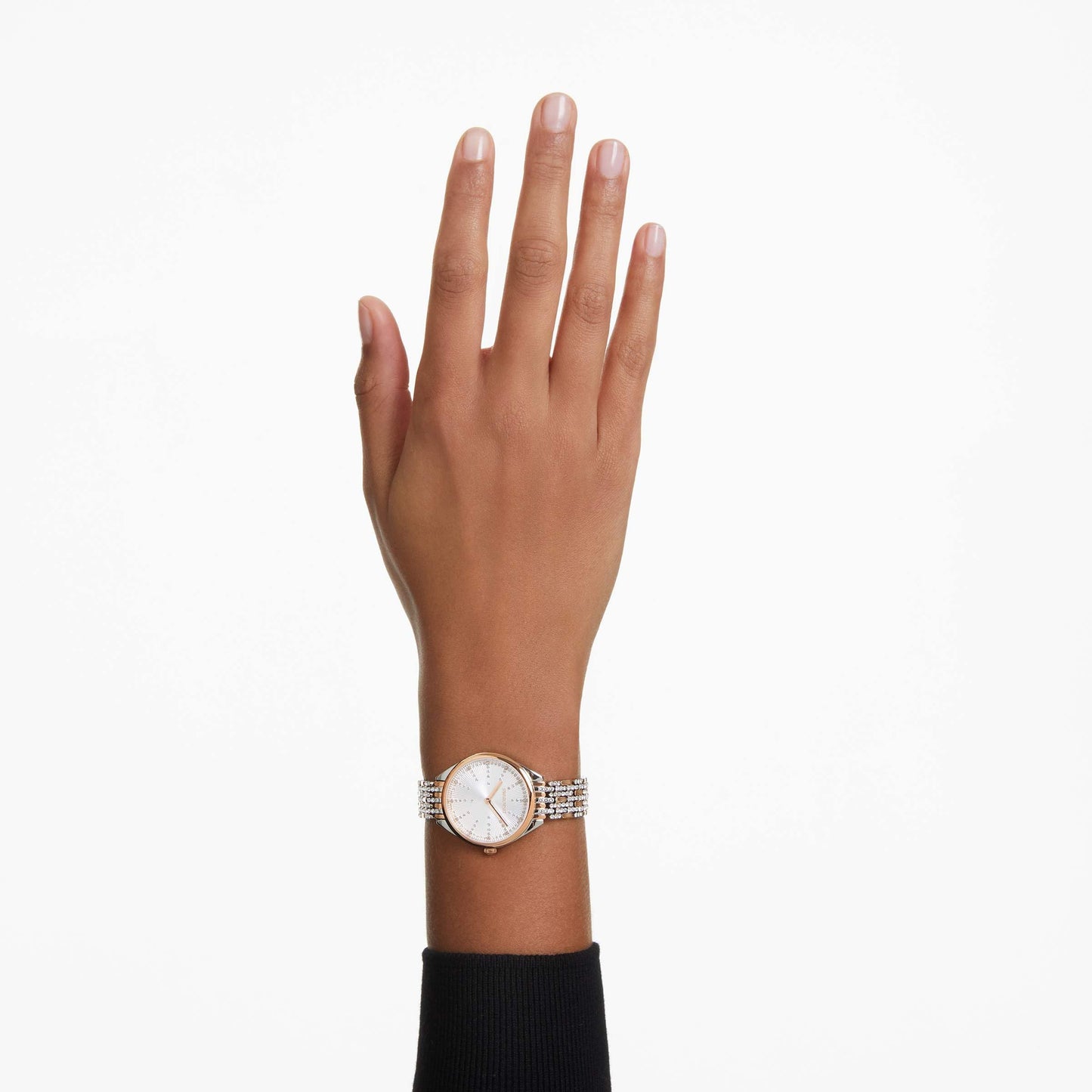 Swarovski Attract Watch, Swiss Made, Full pavé, Crystal Bracelet, Rose Gold Tone, Rose Gold-Tone Finish