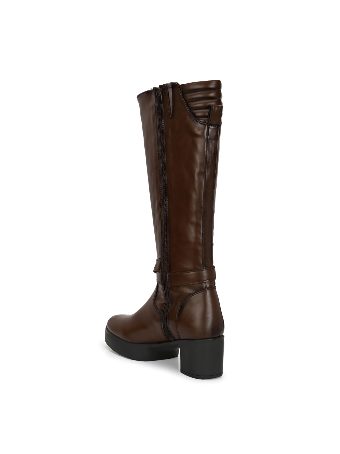 Delize Brown Women Knee ankle boots 66370-40
