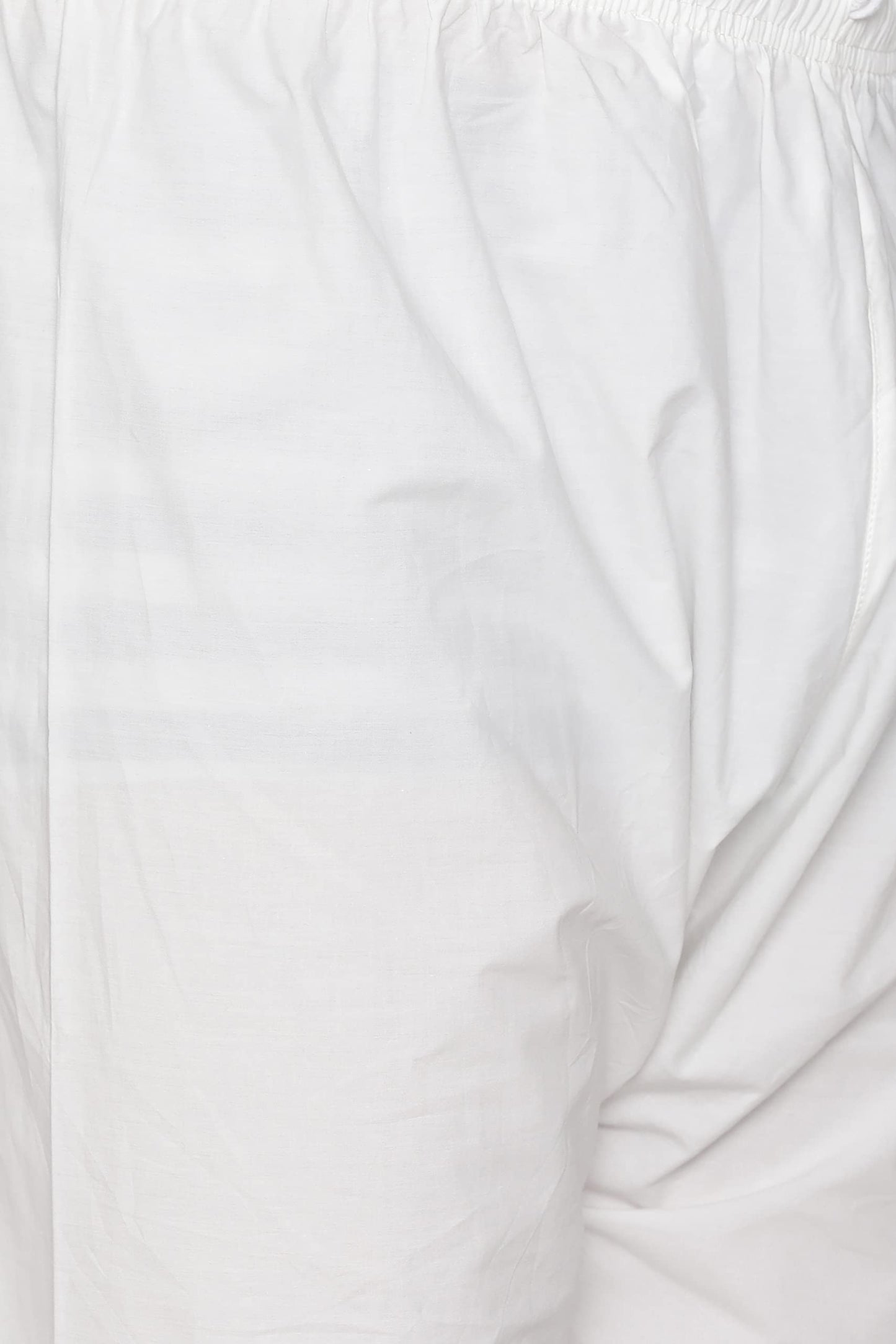 Manyavar Embroidered Knee Long Full Sleeves Kurta and Churidar Set For Men - (Cream, X-Large)