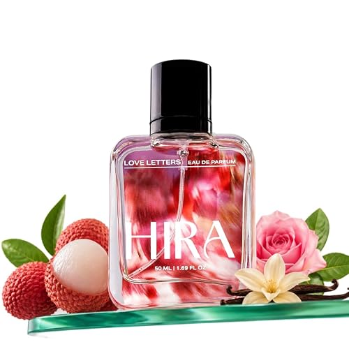 HIRA Love Letters Perfume for Women | Fruity Floral Vanilla EDP 50ml | Long Lasting Fruity Floral Vanilla EDP | Luxury Perfume for Women | Everyday Wear | Birthday Gift for Women & Girls