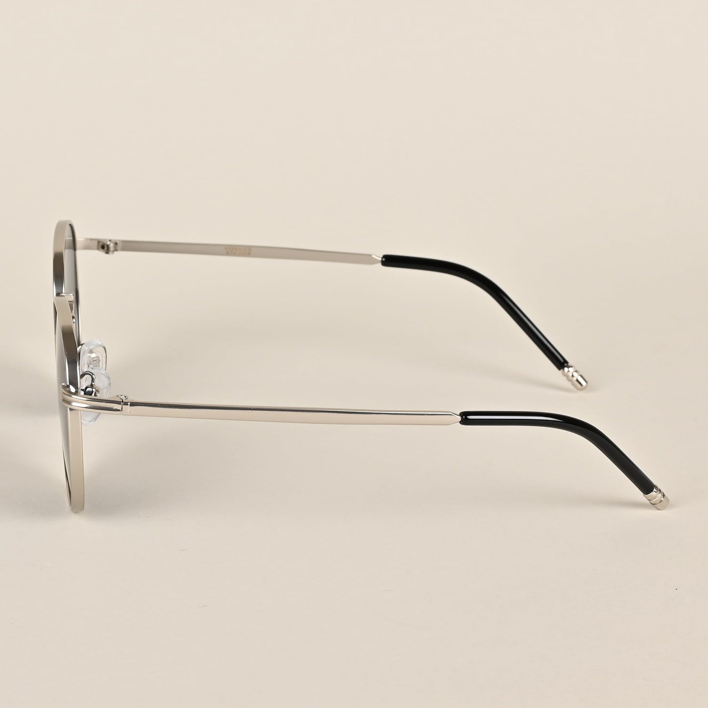 Voyage UV Protected Round Unisex Sunglasses - (1915MG3622Z | Black Lens | Silver Frame)