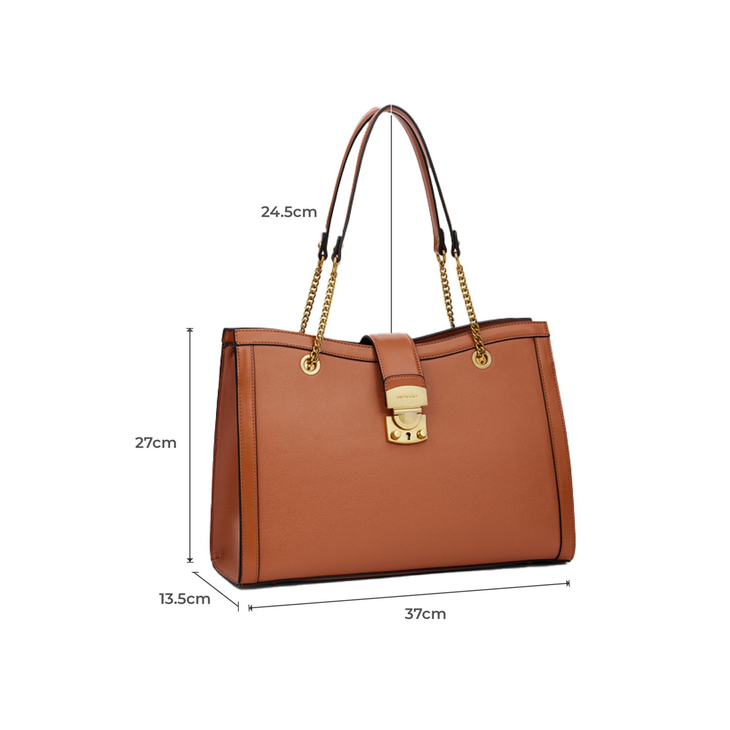 Miraggio Selena Tote Bag For Women (Brown)