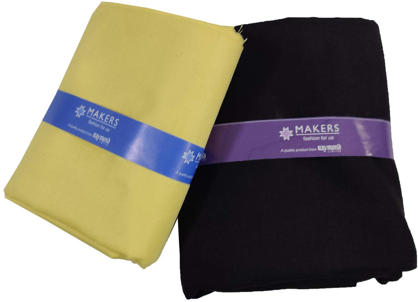 Raymond Fabrics Makers Men's Unstitched Poly Cotton Printed Shirt and Trouser Fabric Set - Gift Pack (Multicolour_Free Size)