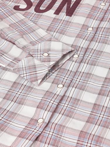 Max Girls Checked Shirt (Red_10-12 Y)