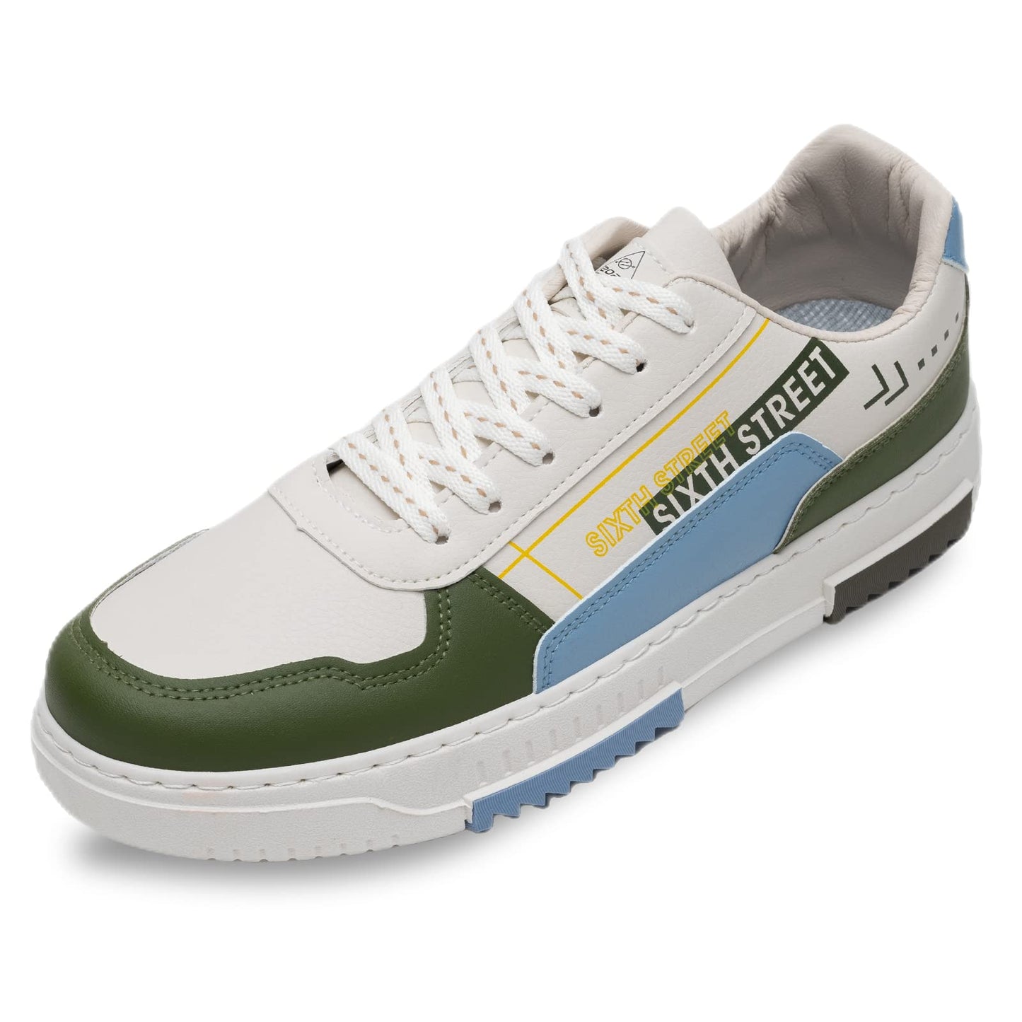 Sixth Street Mens Spirit Olive Sneakers_6 UK (SSM064)