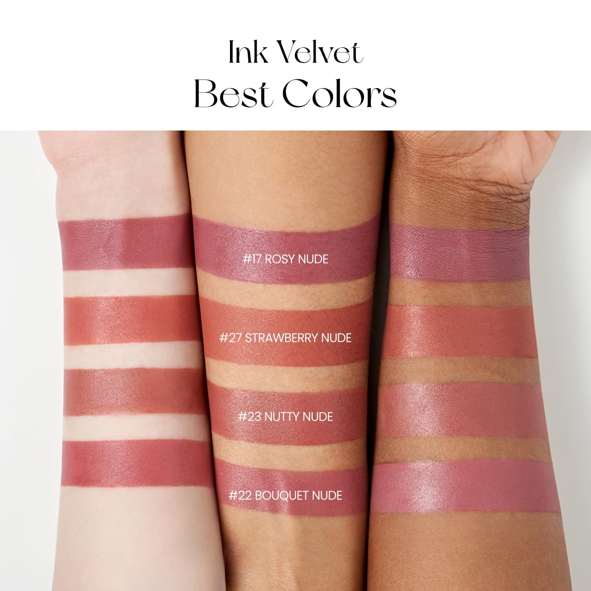 Peripera Ink the Velvet Lip Tint | High Pigment Color, Longwear, Weightless, Not Animal Tested, Gluten-Free, Paraben-Free (030 Classcic Nude)