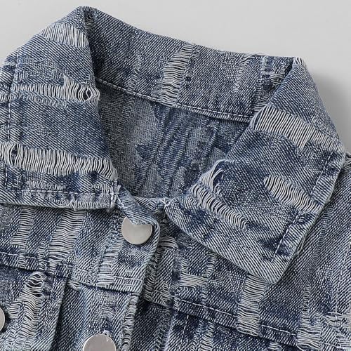Hopscotch Girls Shirt Collared Denim Dress in Grey Color for Age (5-6 Years)
