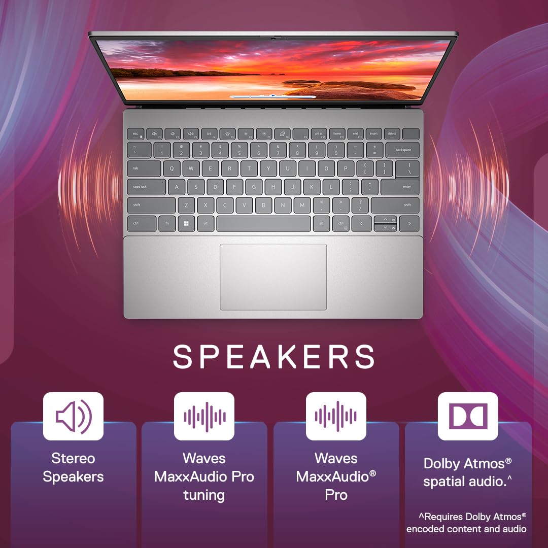 Dell Inspiron 5330 Laptop, Intel Evo Platform Powered by Intel Core i7-1360P Processor/16GB LP DDR5/1TB SSD/13.3" (33.78cm) QHD+ 300 nits/Win 11 + MSO'21/15 Month McAfee/Platinum Silver/1.24kg