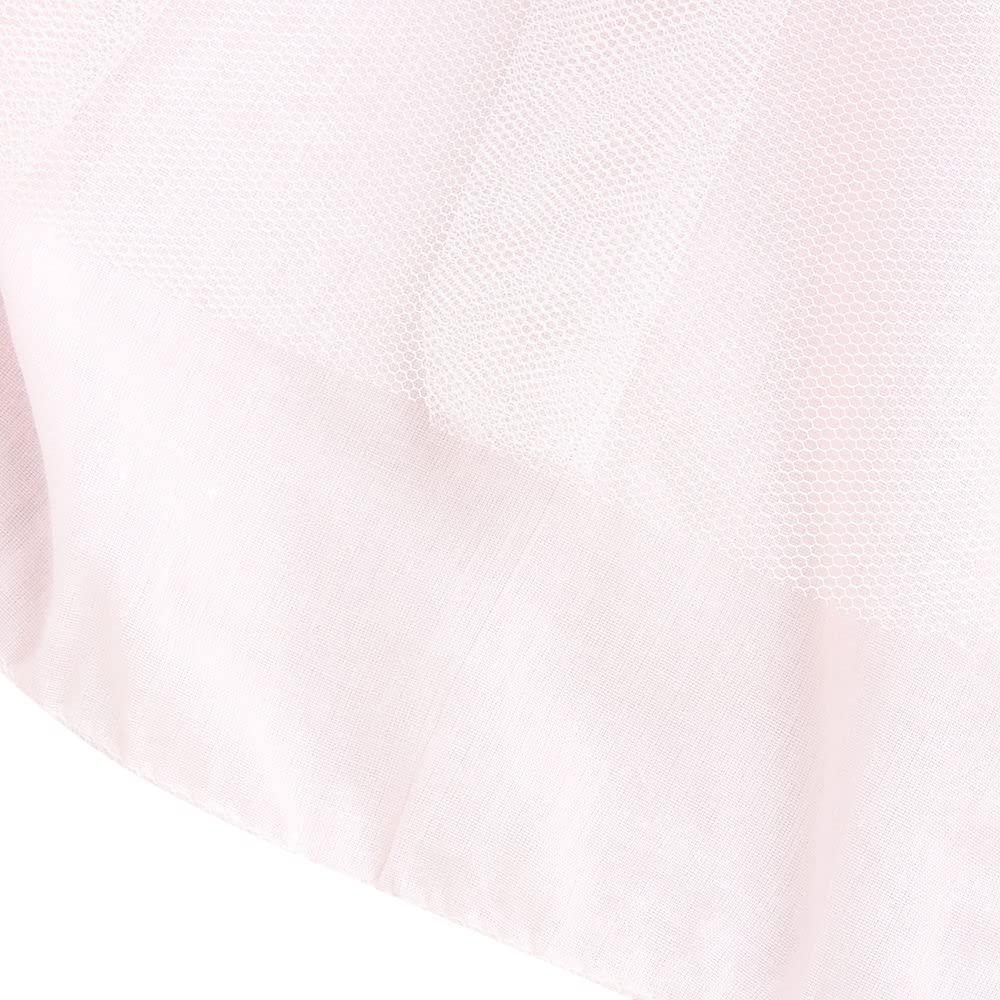 Hopscotch Girls Knee Length Party Dresses in Peach Color for Ages (8-9 Years)