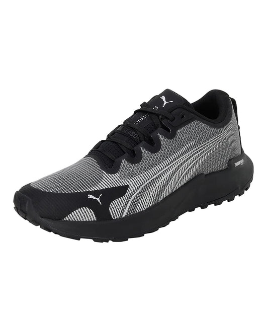 PUMA Men, Fast-Trac Nitro, Black-Metallic Silver, Running Shoe, 6.5UK, (37704401)