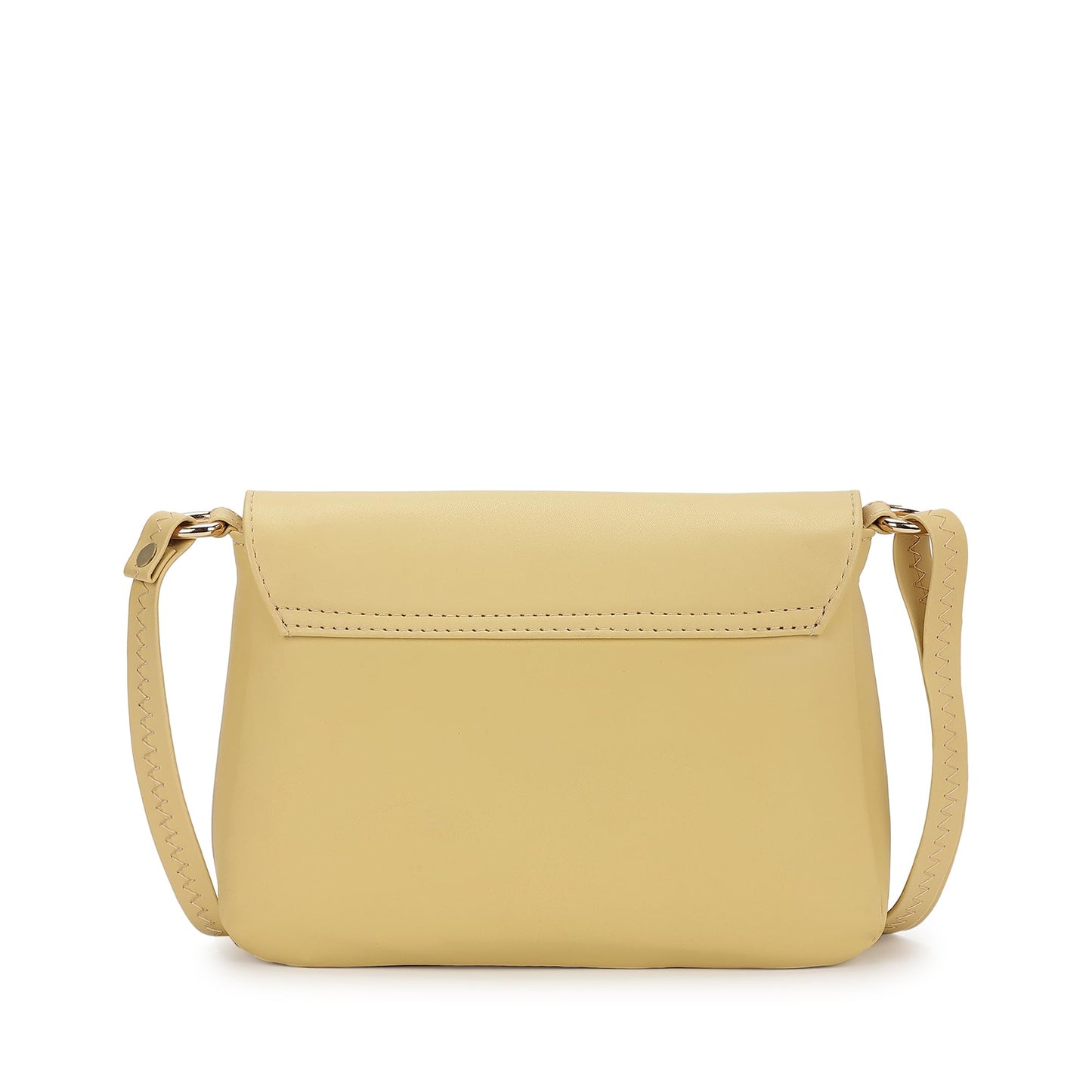Fastrack Solid Structured Sling Bag for Women, Girls and Ladies | with Non-Detachable Sling Strap & Button Closure | Ladies Purse Handbag | Slings for Casual Carry