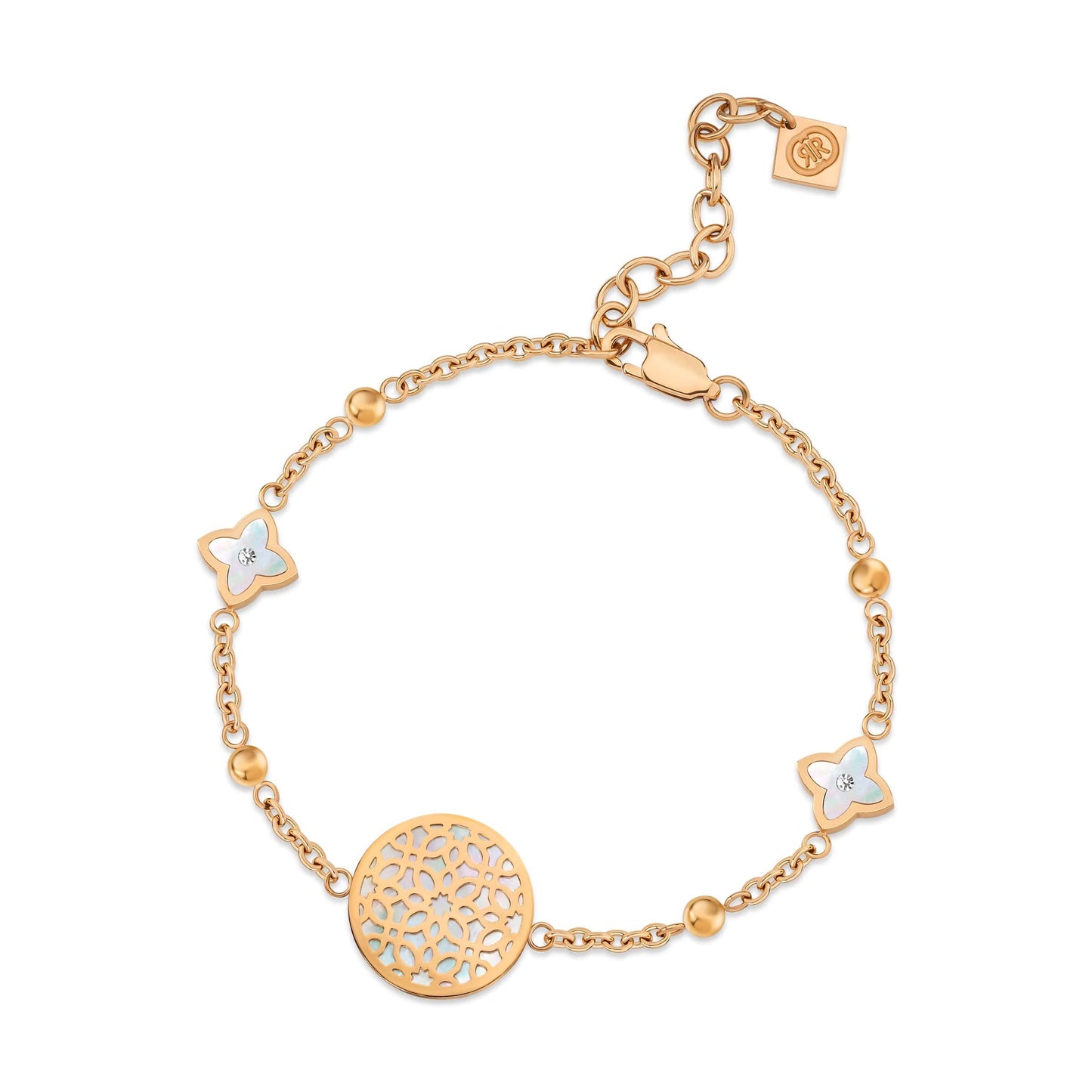 Cerruti 1881 Mop Rose Gold Arabesque.4 Bracelet For Women - CIJLB0006403