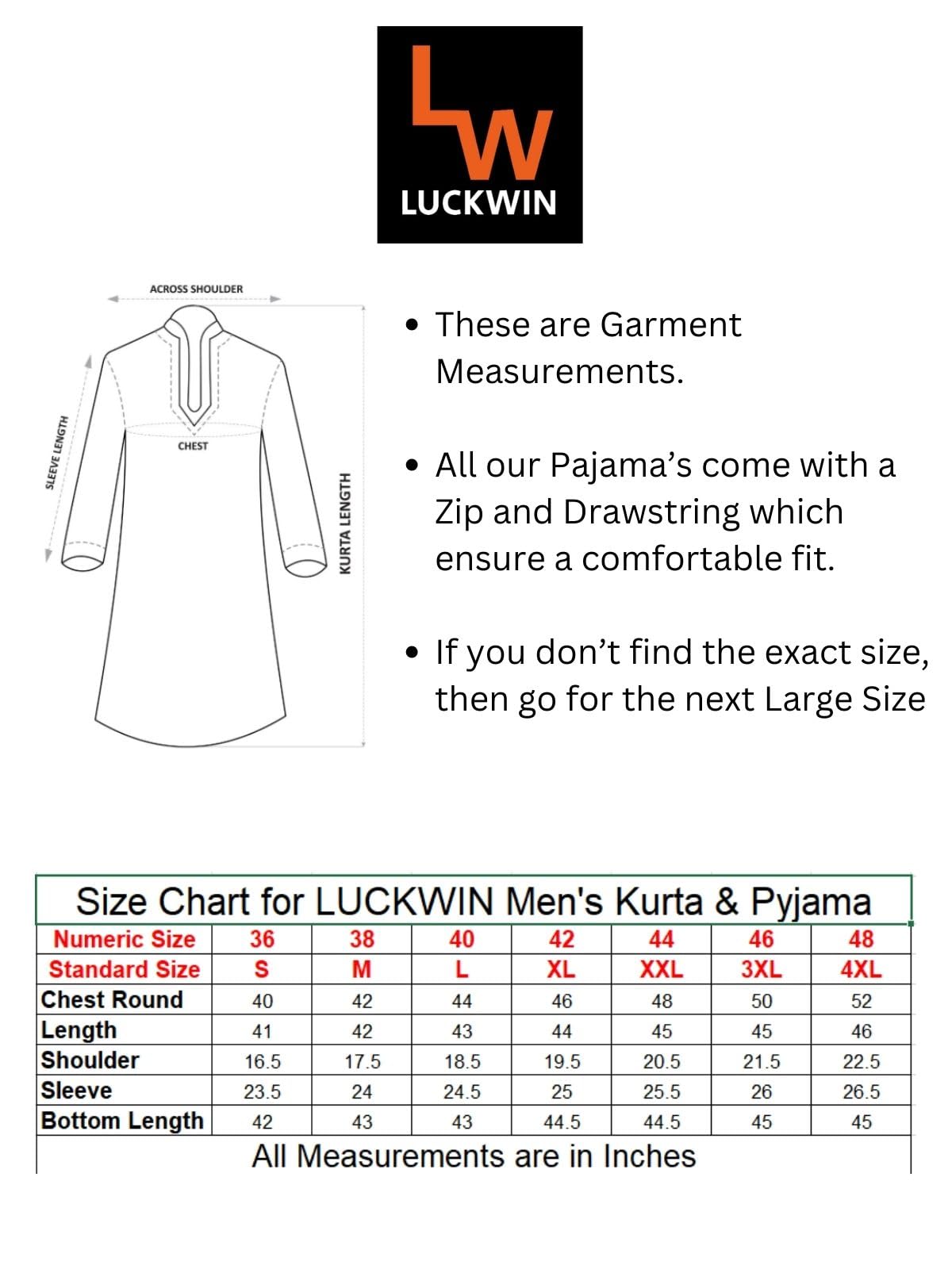 LUCKWIN Men's Handloom Cotton Kurta in Red for Men [LWKurta054-48]