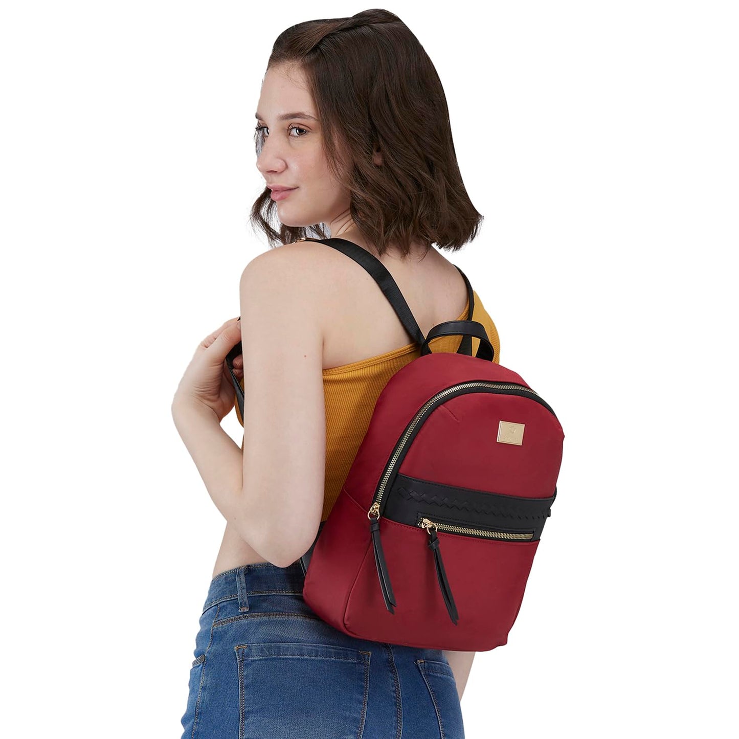 Caprese Carson Fashion Backpack for Women (Medium, Red)