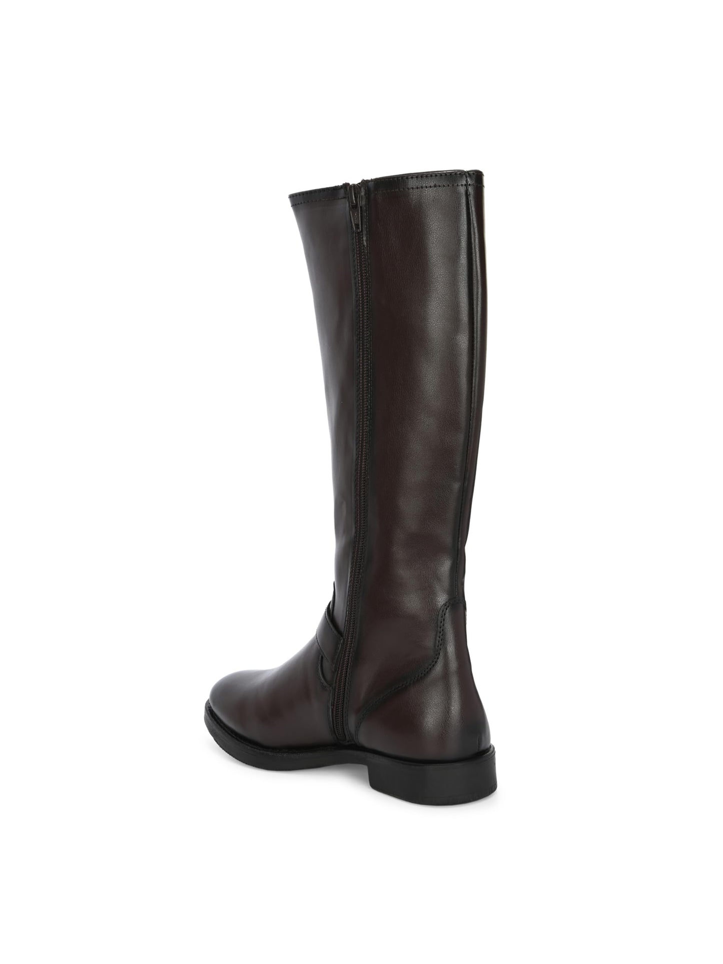 Delize Brown women mild Heel Knee Boots 64480-37