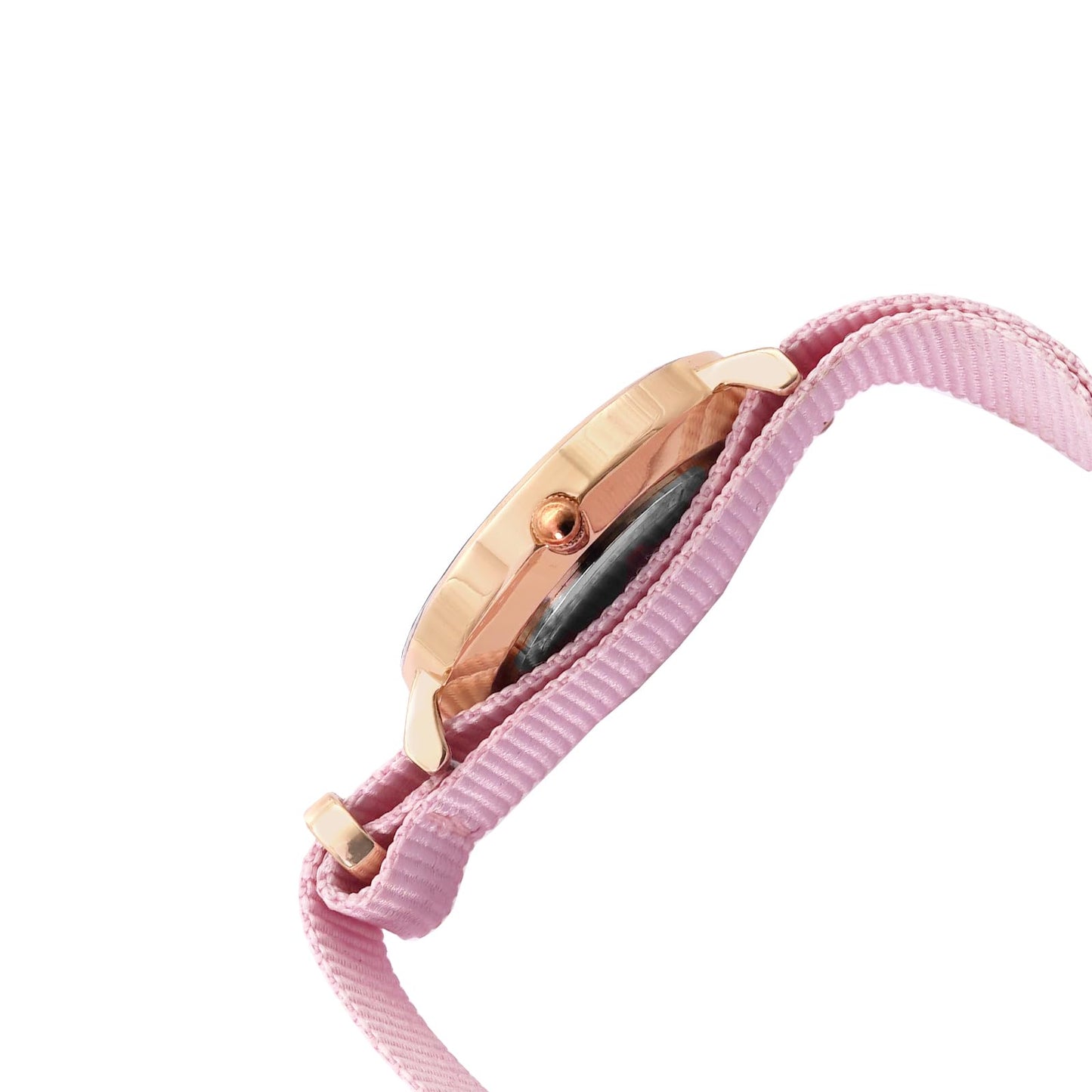 Joker & Witch Paris 32mm White Dial 14mm Pink Synthetic Strap Watch for Women