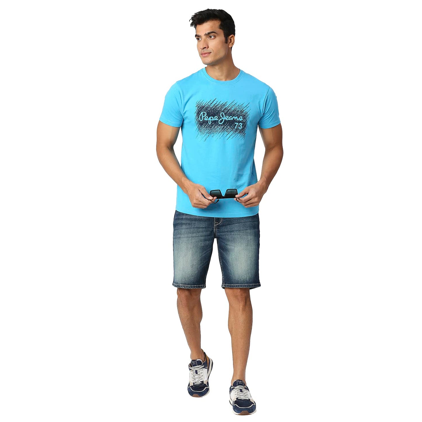 Pepe Jeans Men's Chino Shorts (PM207216Q03_Dark Used