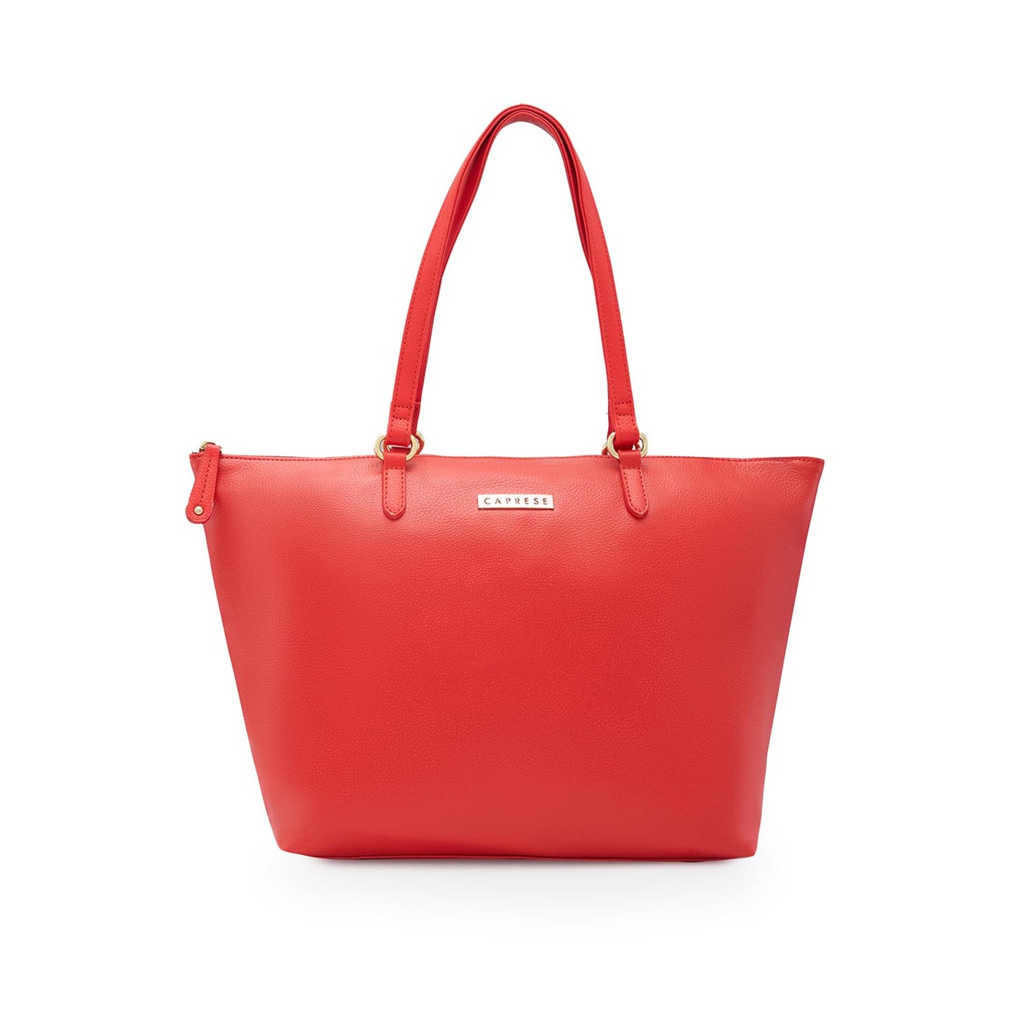 Caprese Ivy Tote Bag, Large-Red | Stylish Handbag for Women | Spacious, Versatile Office & Daily Essentials Tote | Top Zip Closure