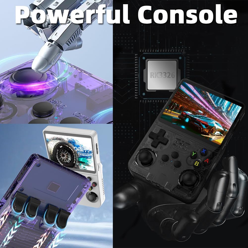 New World R36S Handheld Game Console 3.5 inch Retro Handheld Video Games Consoles Built-in Rechargeable Battery Portable Style Preinstalled Hand Held Game Consoles System