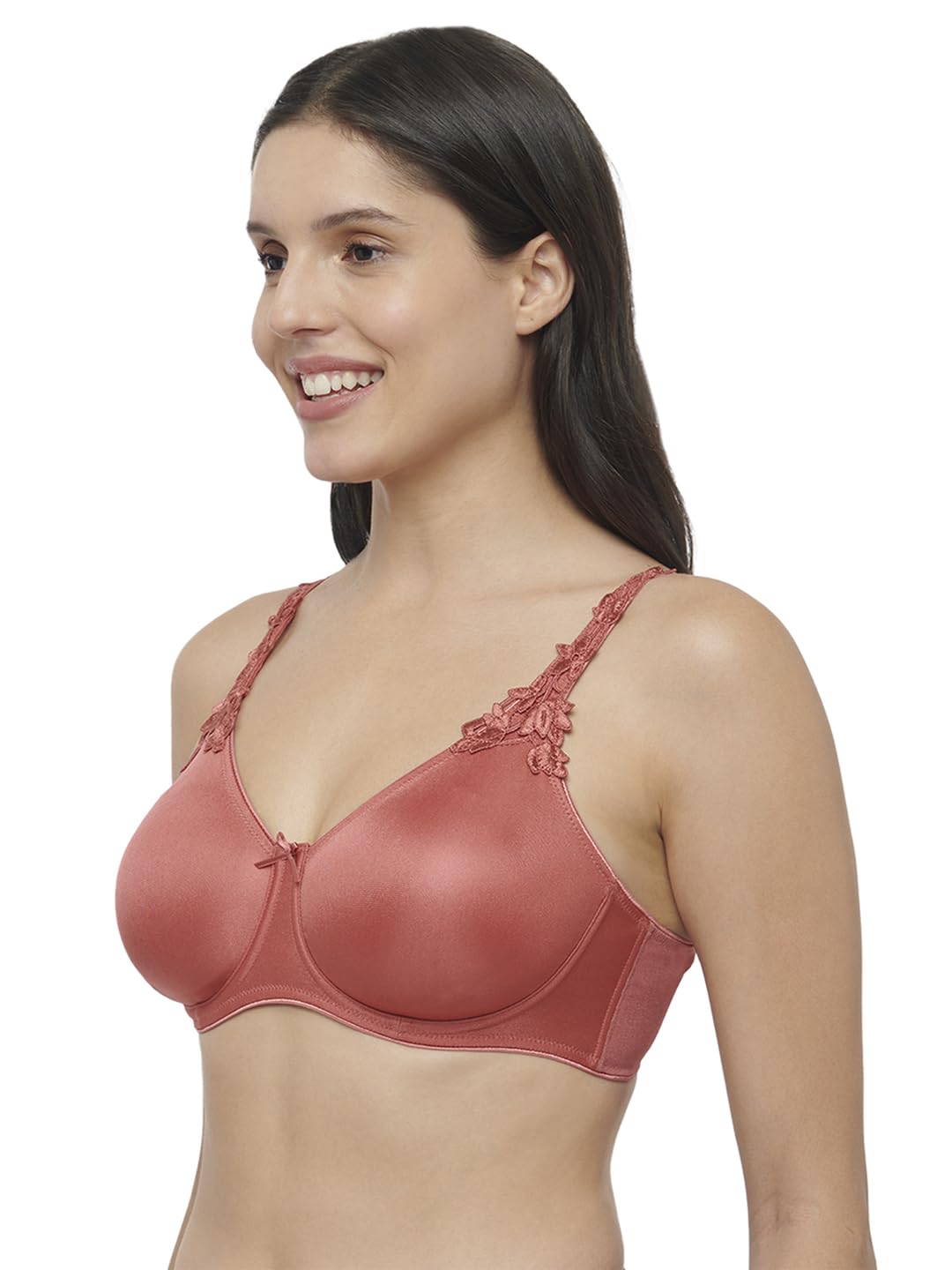 Triumph Women's 74% Polyester 23% Polyamide 3% Elastane Wired Minimizer 21 W Minimiser Minimizer Bra (150I669_Sweet Chocolate
