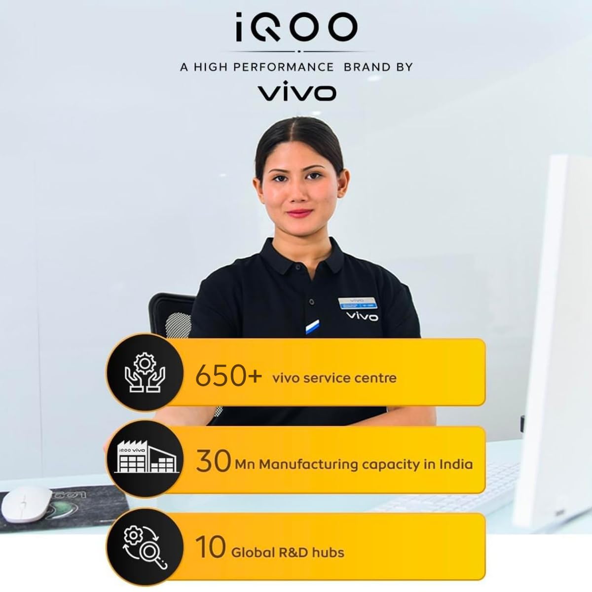 iQOO Z10 5G (Silver, 8GB RAM, 128GB Stroage) | India's Biggest Ever 7300 mAh Battery | Snapdragon 7s Gen 3 Processor | Brightest Quad Curved AMOLED Display in The Segment